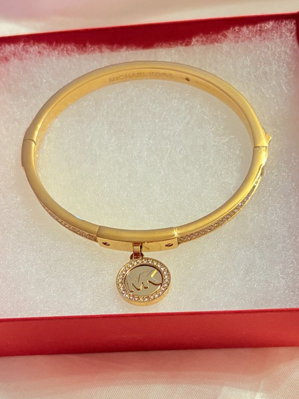 Michael Kors MK Logo Hinged Bracelet - Picture 3 of 4